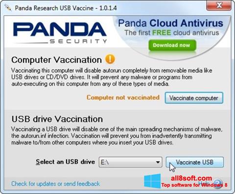 স্ক্রিনশট Panda USB Vaccine Windows 8