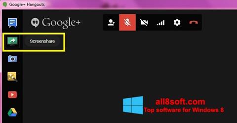 স্ক্রিনশট Hangouts Windows 8