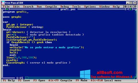 স্ক্রিনশট Free Pascal Windows 8