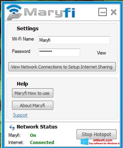 স্ক্রিনশট MaryFi Windows 8