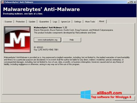 স্ক্রিনশট Malwarebytes Anti-Malware Free Windows 8