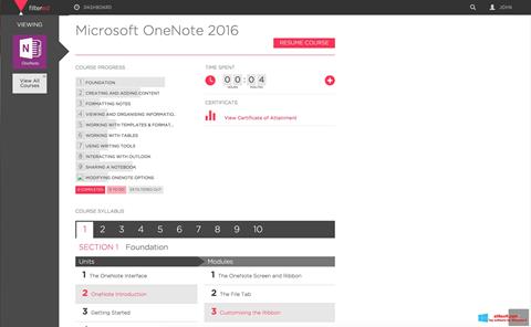 স্ক্রিনশট Microsoft OneNote Windows 8