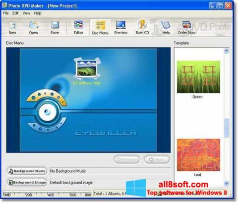 স্ক্রিনশট DVD Maker Windows 8