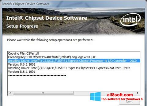 স্ক্রিনশট Intel Chipset Device Software Windows 8