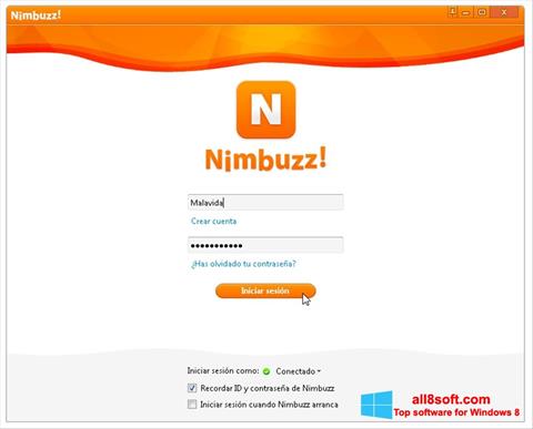 স্ক্রিনশট Nimbuzz Windows 8