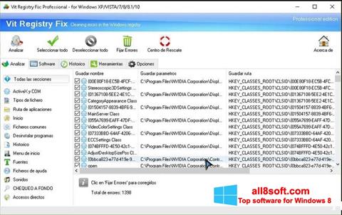 স্ক্রিনশট Vit Registry Fix Windows 8