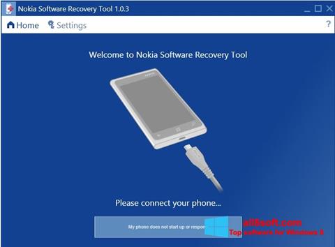 স্ক্রিনশট Nokia Software Recovery Tool Windows 8