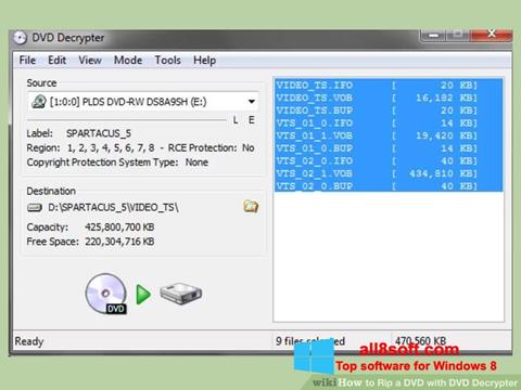 স্ক্রিনশট DVD Decrypter Windows 8