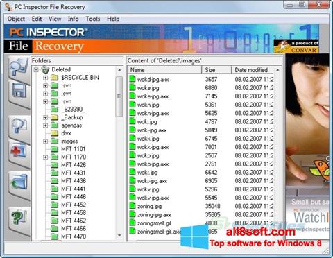 স্ক্রিনশট PC Inspector File Recovery Windows 8