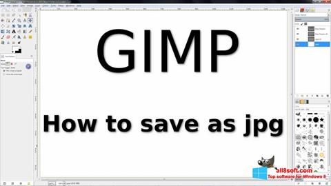 স্ক্রিনশট GIMP Windows 8