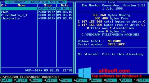 স্ক্রিনশট Norton Commander Windows 8