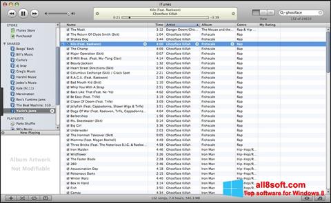 স্ক্রিনশট iTunes Windows 8